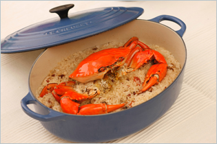 Steamed Crab with Glutinous Rice